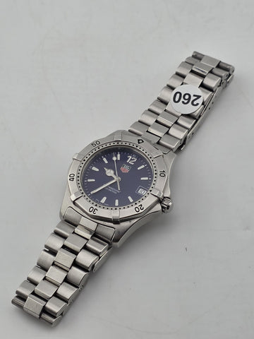 Vintage TAG Heuer 2000 Blue Men's Watch - WK11130-MV6062. 200 Meters. Works.