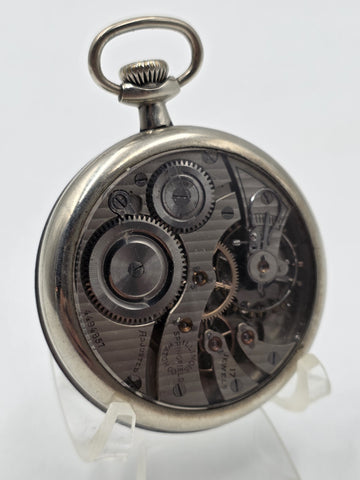 Antique 1892 Elgin Grade 118 17J 18S Pocket Watch Glass Exhibition Back Running
