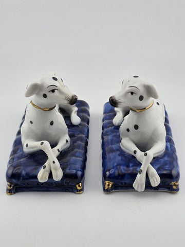 Set Of 3 Vintage Fitz and Floyd Staffordshire Style Dalmatian Dog Figurines