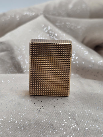 Vintage S.T. Dupont Ligne 1 Large 20µ Gold Plated Diamond Head Lighter France