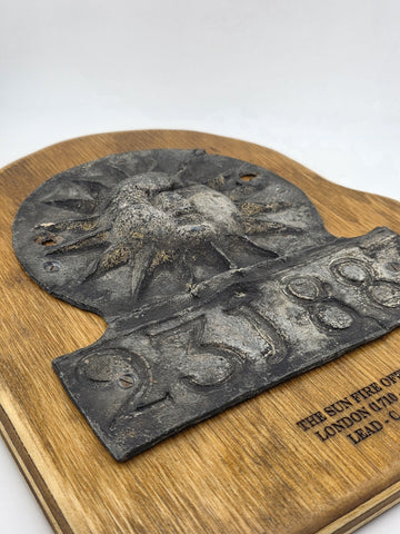 A Stunning Original 18th C (1735) The Sun Fire Insurance Office Lead Fire Mark.