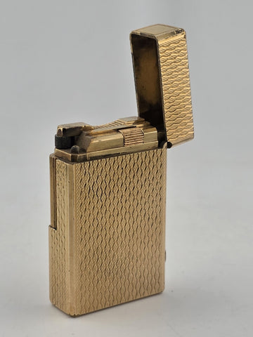 Vintage Collectible Authentic St Dupont France Gold Plated Ligne 1 Lighter.