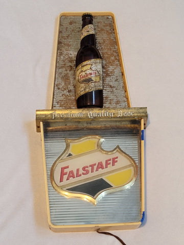 Rare Vintage Collectible Falstaff Beer Sign 1960's For Bar / Mancave. Untested.