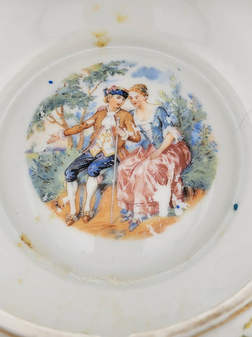 Vintage Erphila Germany Porcelain Jewelry Trinket Box Great Condition 1930s