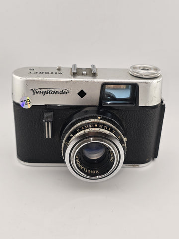 Voigtlander vitoret R lanthar 2.8/50 Prontor 125 Vintage camera Germany Untested