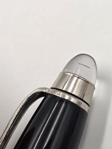 Vtg Montblanc StarWalker Doué Rollerball Pen Black Resin Platinum Metal Germany