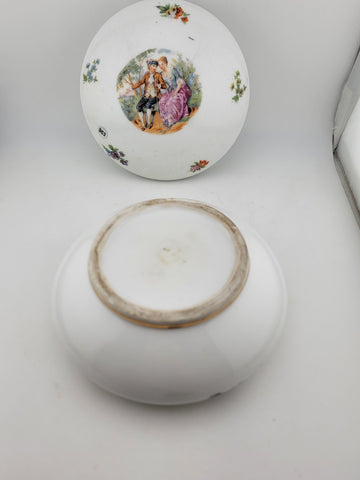 Vintage Erphila Germany Porcelain Jewelry Trinket Box Great Condition 1930s