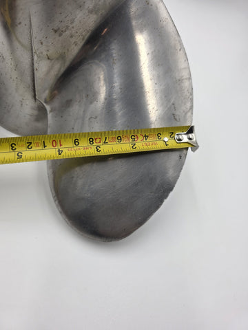 Vintage Stiletto Stainless Steel 3 Blade Boat Propeller 20321 01421 Spline Hub