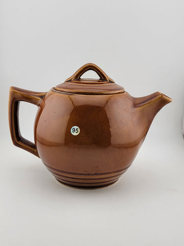 Vintage Collectible McCoy Pottery Small Brown Teapot USA