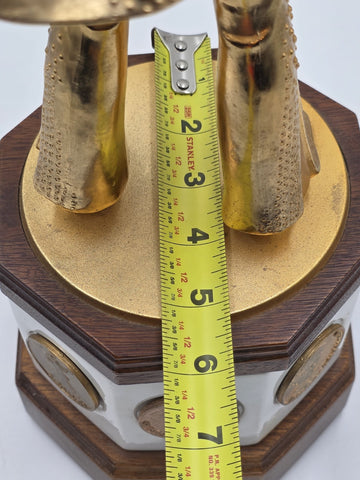 RARE EMPTY NEWM CCORMICK ELVIS PRESLEY 50TH BIRTHDAY XL 18" DECANTER MUSIC BOX