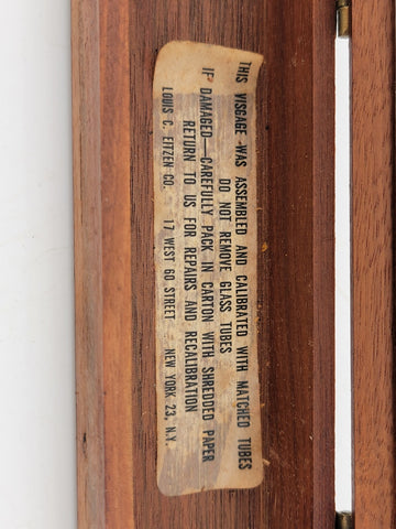 Rare Antique Louis Eitzen Visgage Oil Viscosity Comparator Instrument w/ Case