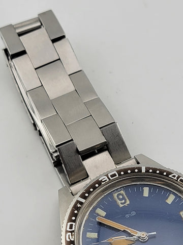 Rare Vintage Helbros/Elgin 9156 Stainless Steel Diver Manual Wind Men's Watch