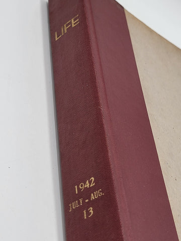 Life Magazine July - August 1942 Library of Congress Complete Issues Mint Bound