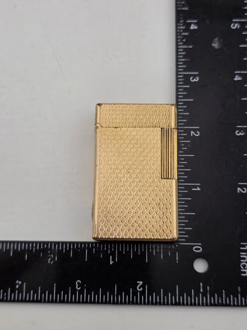 Vintage Collectible Authentic St Dupont France Gold Plated Ligne 1 Lighter.