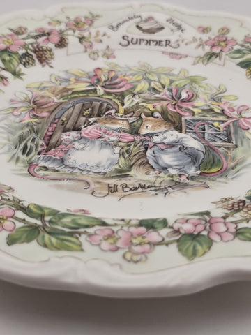 Vintage Brambly Hedge Royal Doulton “summer" Tea Cup & Plate. Cracked Cup.