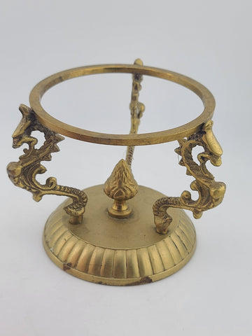 Rare AJKA ODESSA CAROLINE Red cased cut to clear Hungarian crystal rose bowl