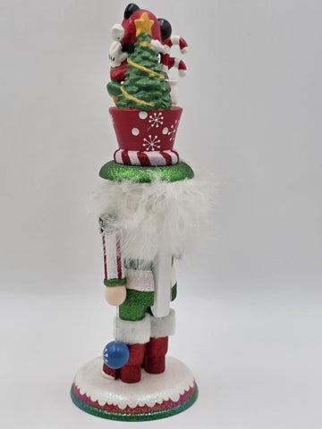 Hollywood Disney Mickey Mouse Wearing Sweater Wooden Christmas Nutcracker 14 In