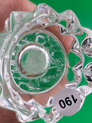 Vintage Rosenthal Crystal Vase Deep Cut Made In Germany Vase Classic Starburst