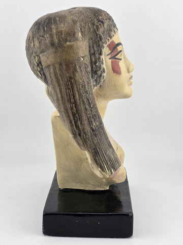 Rare Vintage Handmade Bust Of Princess Meritaten Of The Anciant Egyptian Dynasty