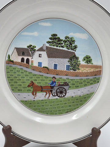 Villeroy & Boch Design Naif Laplau 4 Dinner Plates Christmas Village Noah Ark