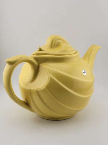 Antique  1930's Collectible HALL Canary Yellow  Art Deco Shape Teapot. VG Cond.