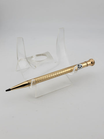 Antique English Victorian 14K Gold Filled Propelling Pencil Engraved 1927.