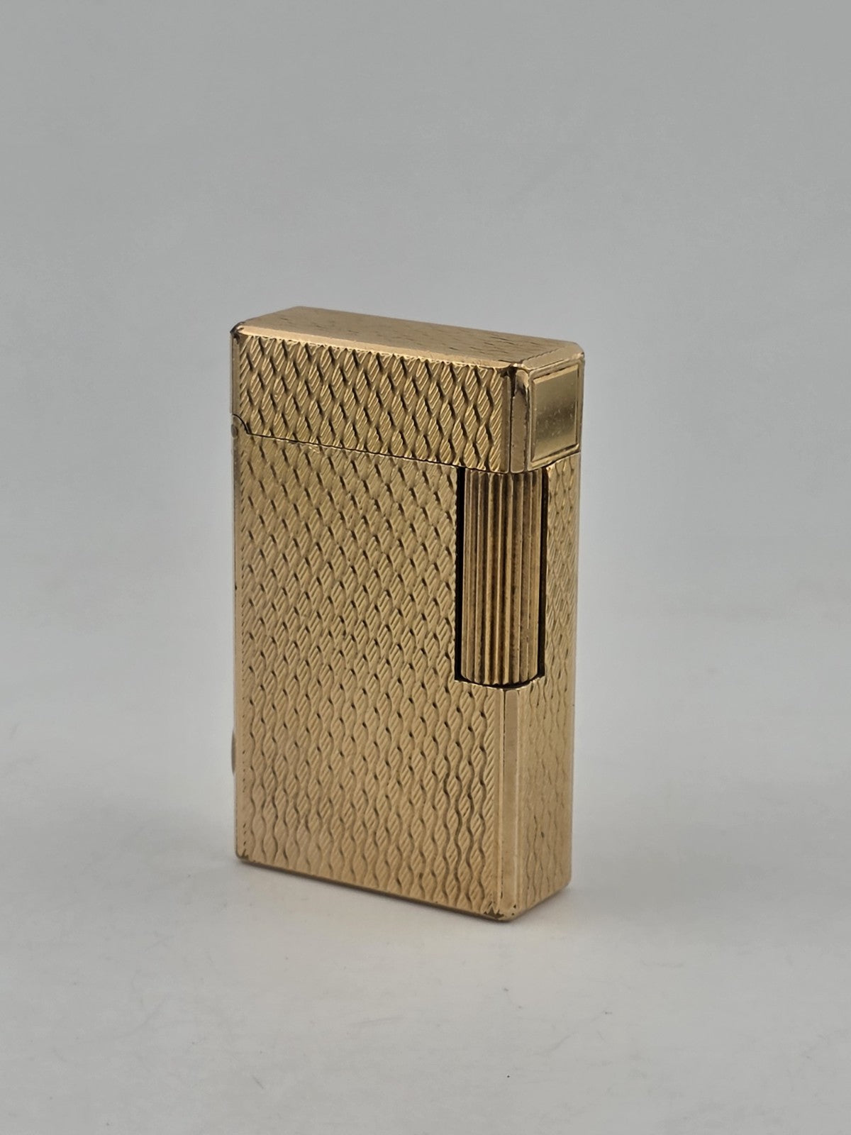 Vintage Collectible Authentic St Dupont France Gold Plated Ligne 1 Lighter.