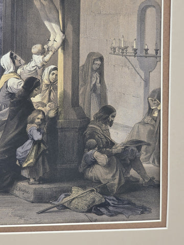 Entrance To St. Paul. 19th C British Lithograph Day & Son Queen’s Printer. 20x16