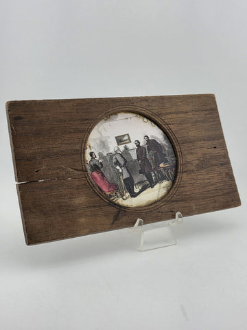Rare Civil War Magic Lantern Slide Surrender of Robert E Lee to Ulysses S. Grant
