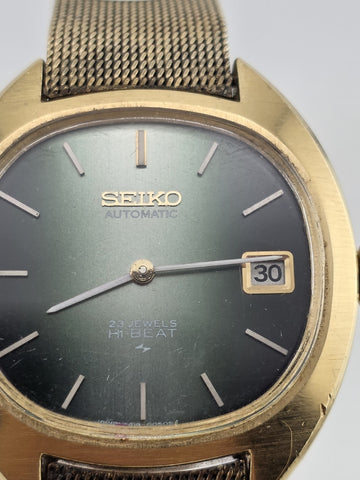 Rare Vintage 1980's Seiko 23j  Hi-Beat 2418-7039 Automatic Unisex Watch. Works.