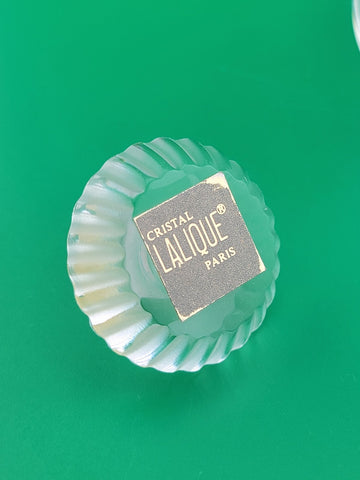 New Lalique Crystal Baptiste Perfume Bottle Made in France Sticker Paris.