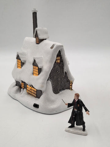 NEW Harry Potter Hawthorne Village Zonko's Joke Shop Lighted COA Figure. Works.