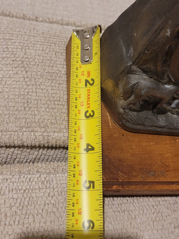 Antique Bronze Horse with Galter Electric  Clock made in Chicago, USA. Untested