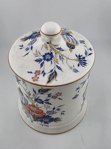 Antique Crown Staffordshire Sugar Dish Mustard Pot Rare Pattern. VG Condition