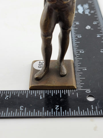 Antique Napoleon I Bonaparte Emperor 19th century bronze sculpture 5.5 Inch