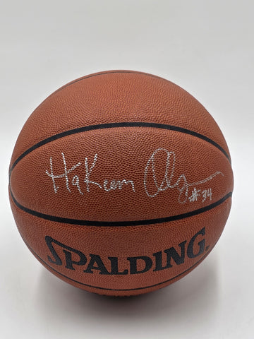 100% Original Hakeem Olajuwon Autographed Spalding Official  NBA Basketball.