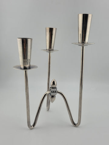 Rare Vintage Authentic Three-armed Candlesticks Silver Plated by Johannes Berg