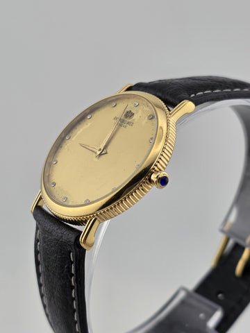 Vintage Raymond Weil Geneva 5536 18k Gold Electroplated  Quartz Watch RUN GREAT