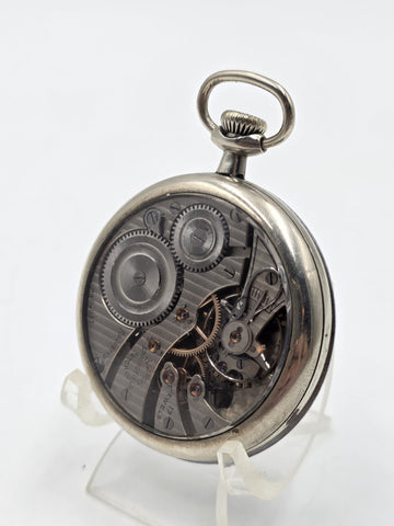 Antique 1892 Elgin Grade 118 17J 18S Pocket Watch Glass Exhibition Back Running
