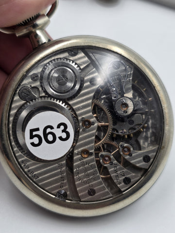 Antique 1892 Elgin Grade 118 17J 18S Pocket Watch Glass Exhibition Back Running