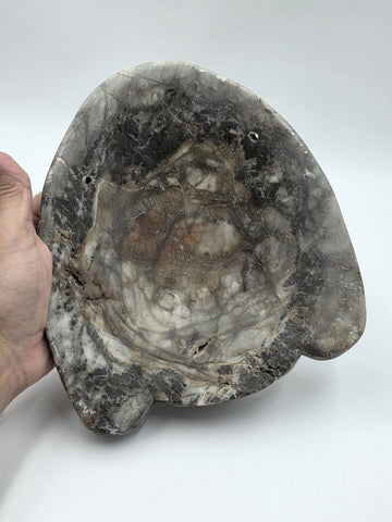 Antique Large Mayan Aztec Style Stone Tribal Ceremonial Mask Inlay 9” Statue