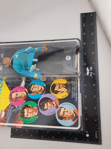 MEGO STAR TREK MR. SPOCK 6 IMAGE FRONT BLUE NAME RARE MOC #51200/2 UNOPENED 1974