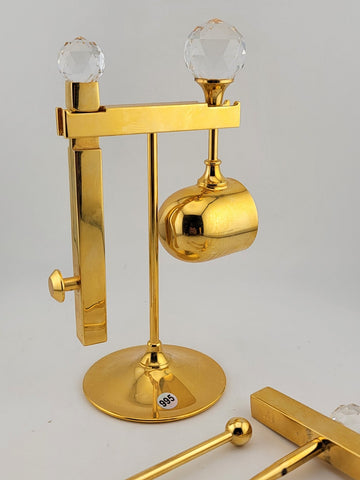 ViSet Of Valerio Albarello 24k Gold Electroplated Swarovski Crystal Cocktail Set