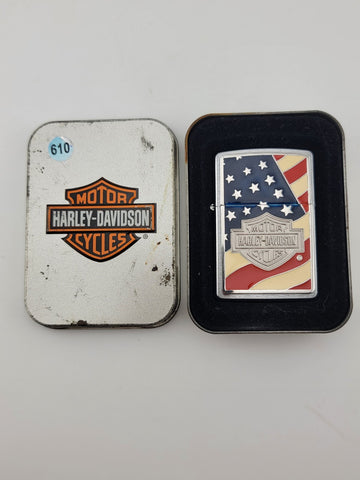 Zippo Lighter Harley Davidson Americana Emblem -Bar & Shield #20685. New Sealed.
