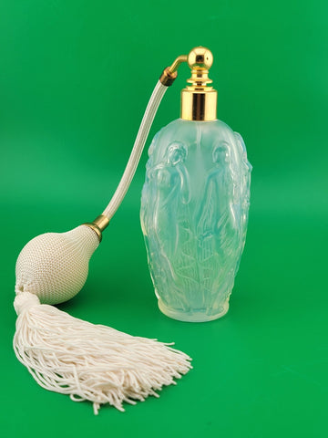 Vintahe Sabino Opalescent Gaite Nude Dancing Ladies Perfume Bottle W Atomizer