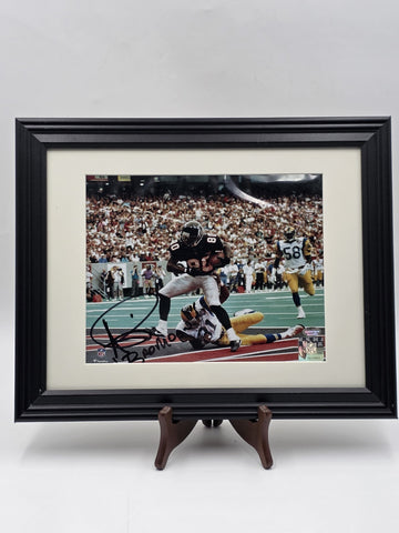 Andre Rison Signed Auto 8x10 Photo Atlanta Falcons Framed COA Schwartz NFL