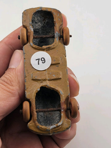 Rare Set Of 3 Antique 1930's Barclay Manoil Armored Cars & Anti-Tank Gun Cars.