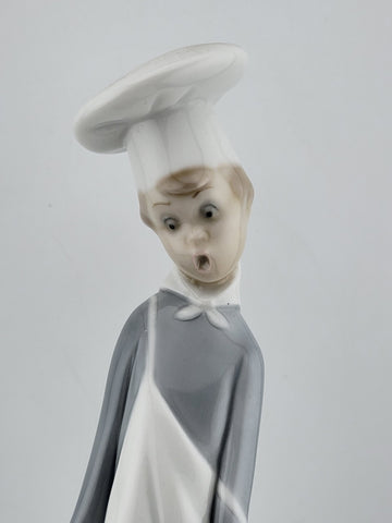 Vintage Lladro "Cook In Trouble" Boy With Pig #4608 Matte Finish. VG Cond.