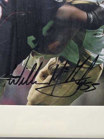 Willie McGinest Signed 8x10 Photo Beckett BAS COA BC27550 Framed Patriots Rams