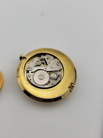 Rare Vintage Caroline 17 jewel pendant Swiss watch. Working Condition. No Chain